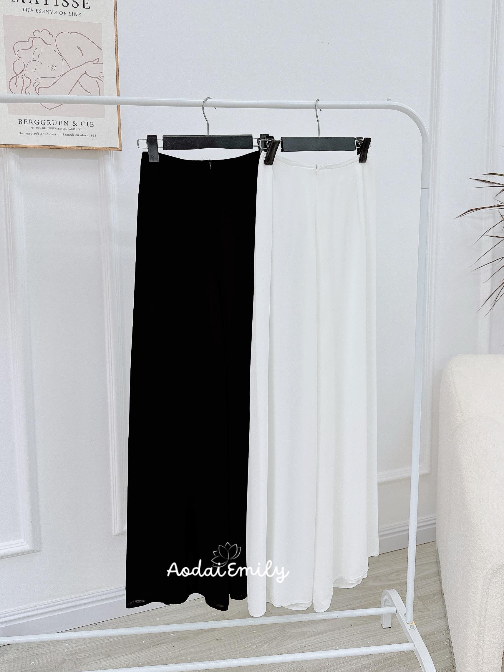 sachin and babi light blue dress Women's Wide-Leg Silk Chiffon Pants