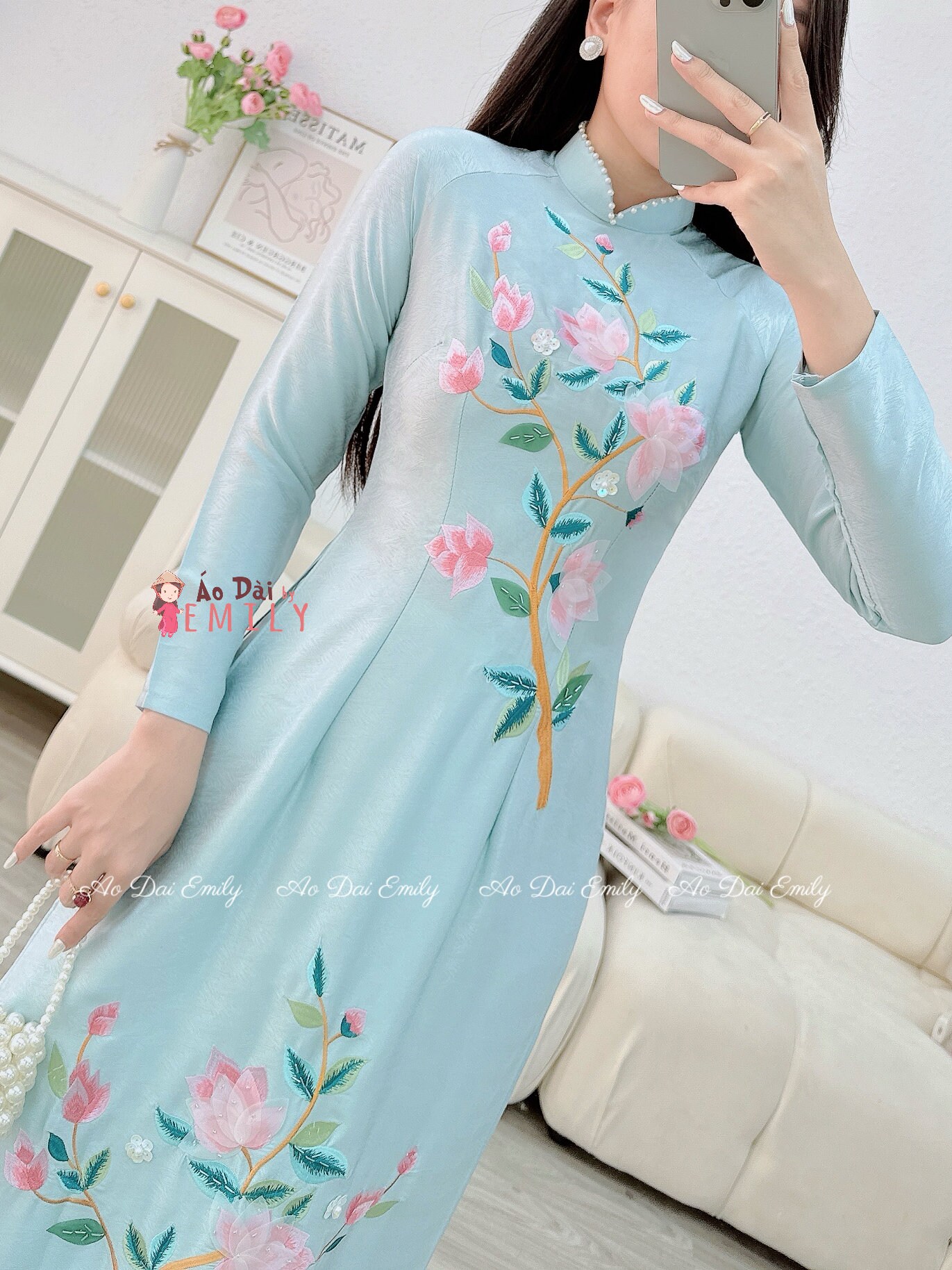 [No137]ベトナムアオザイ(Áo dài Việt Nam) Ao Dai 275 - Vietnamese Ao Dai in USA - Shop Áo Dài Tại Mỹ