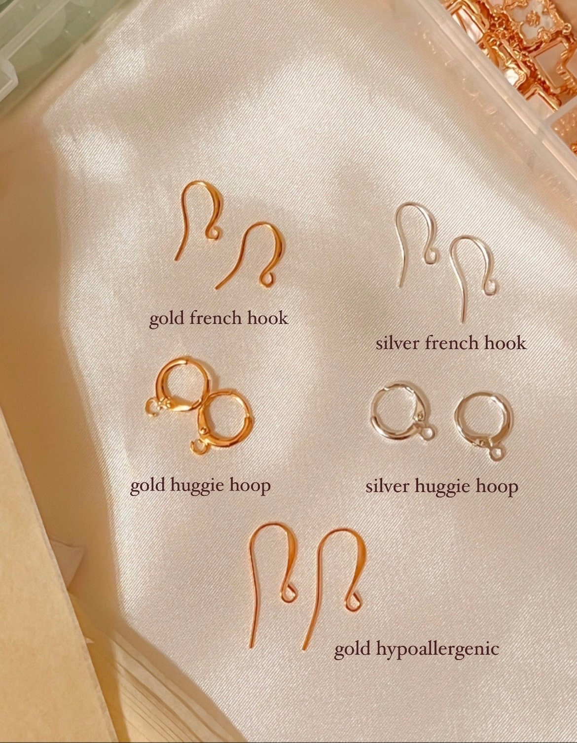 DAISY 24k Gold Dainty and Elegant Earrings, Silver Earrings, Daisy