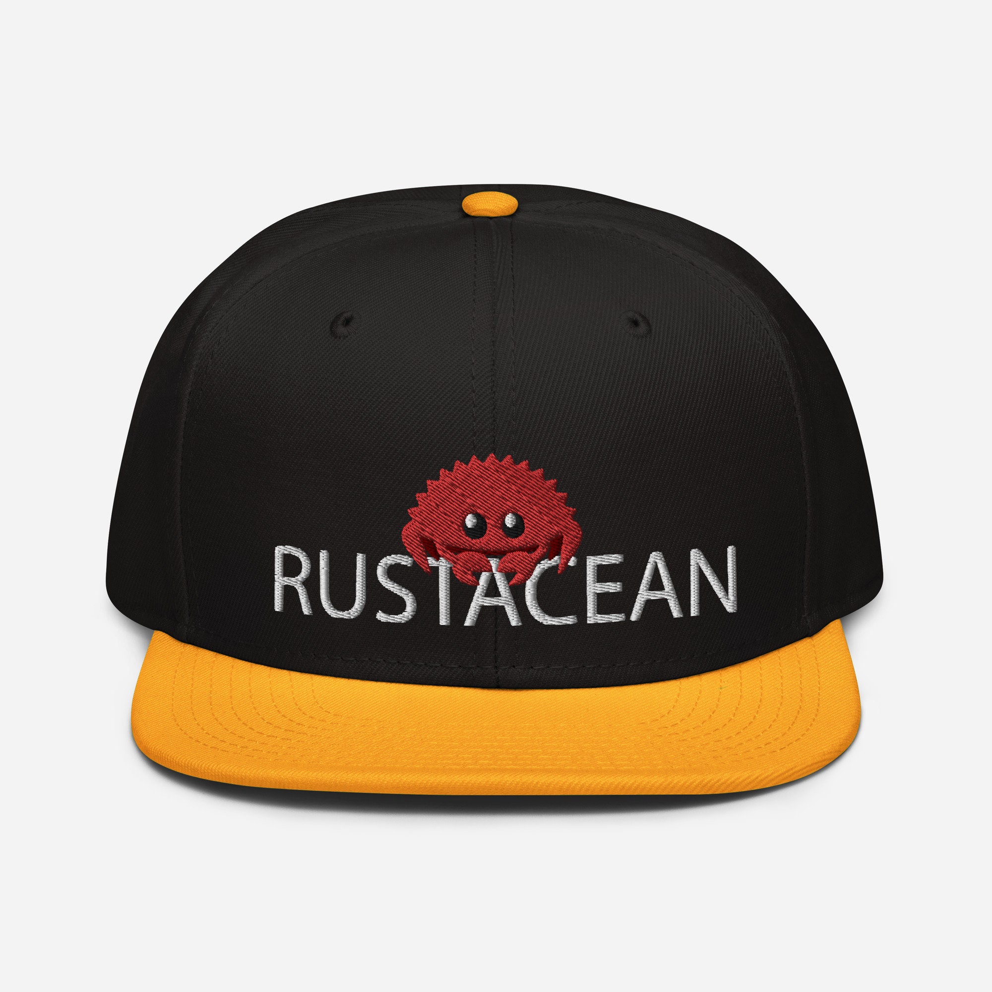 Rustacean Rust Ferris Embroidered Snapback Hat - Etsy