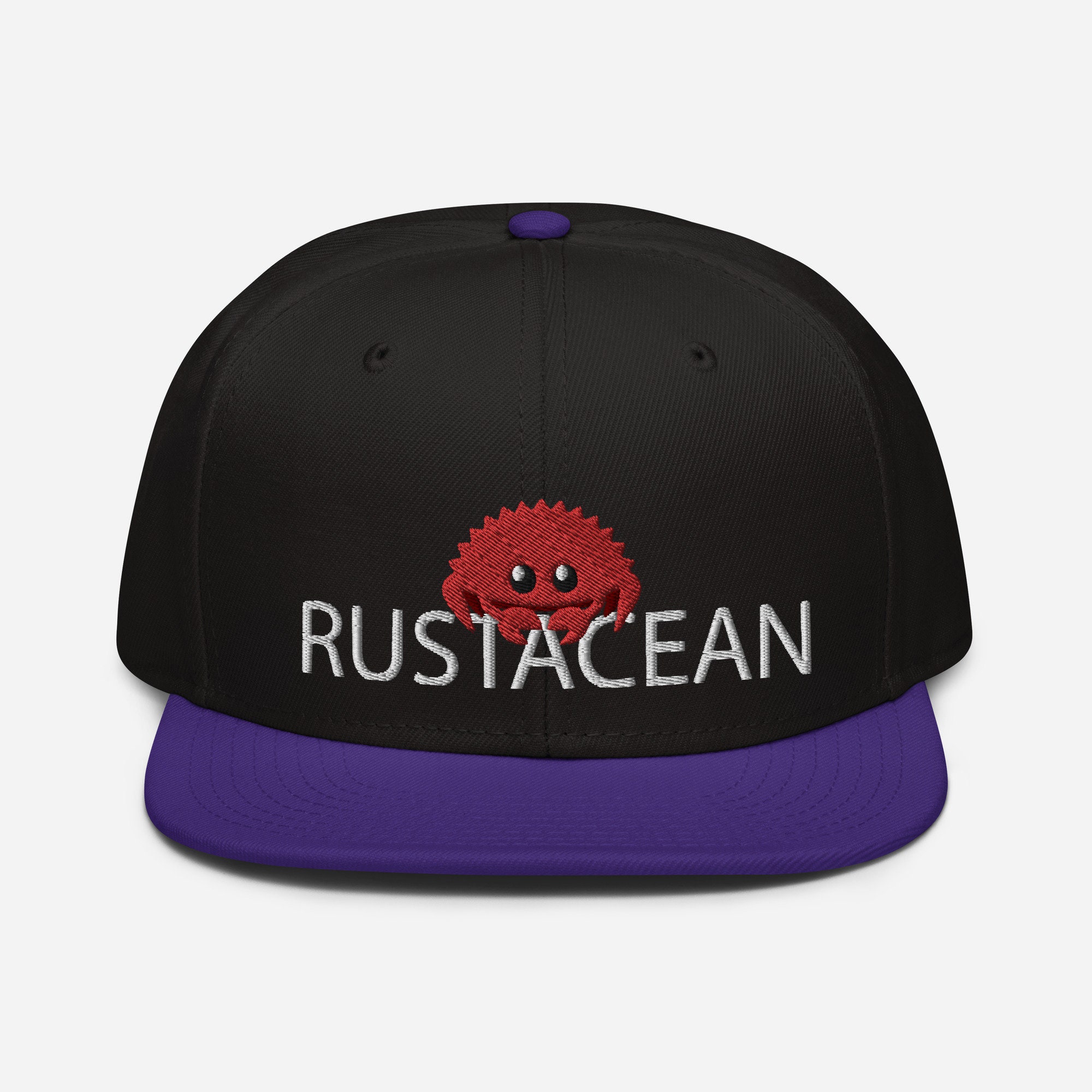 Rustacean Rust Ferris Embroidered Snapback Hat - Etsy