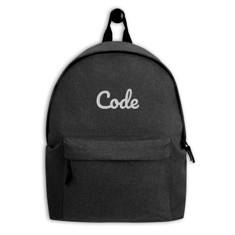 Code Developer Embroidered Backpack