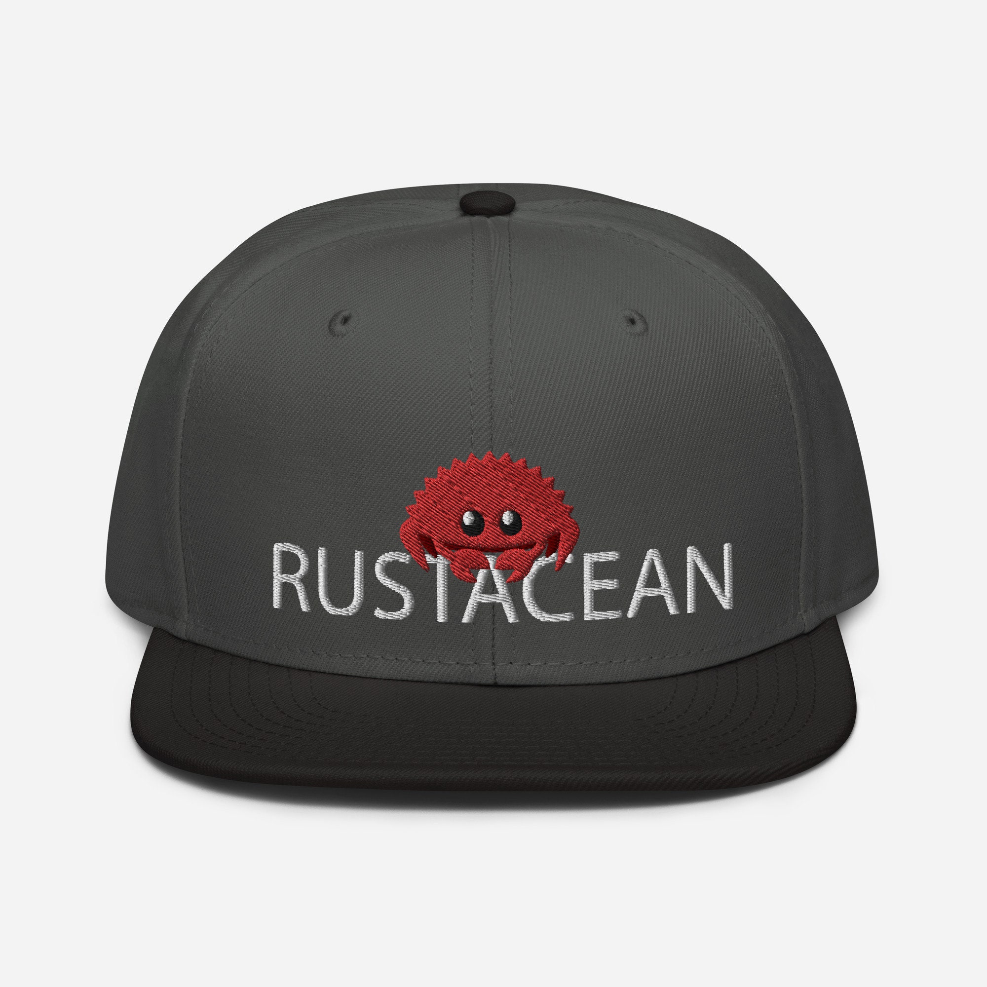 Rustacean Rust Ferris Embroidered Snapback Hat - Etsy