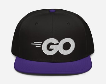 Golang Go Embroidered Snapback Hat