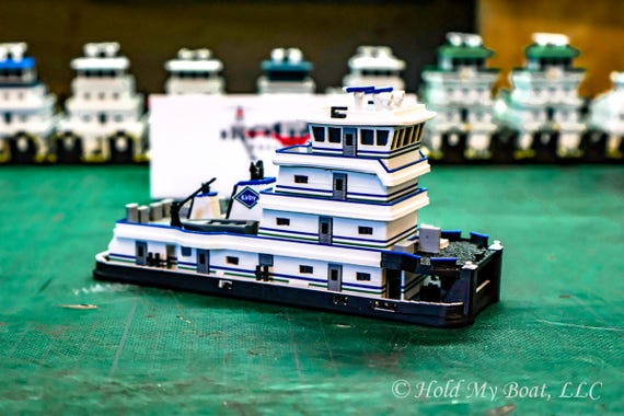 M/V Lester Parker 1:245 Towboat Replica - Etsy