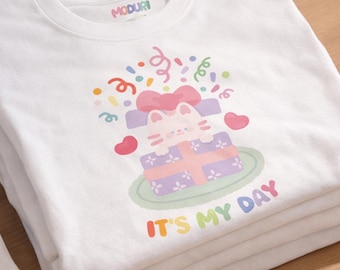It’s My Day Cat T-Shirt – Birthday & Valentine’s Day Celebration Tee