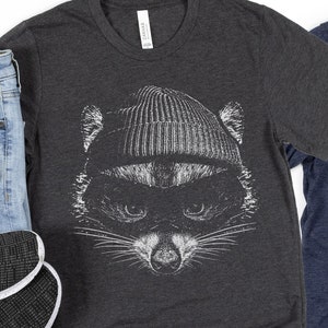 Funny Raccoon Shirt | Street Cat Tee | Robber Animal Shirts | Bandit Raccoon Tee Gifts | Hippie Trashy Panda Tee | Hipster Team Trash Shirts