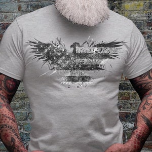 USA Patriotic Eagle Shirt | Patriotic Tshirt | American Bird T-shirt | US Army Shirts | Military Shirts | Soldier Dad Tee Gift Idea | Marine