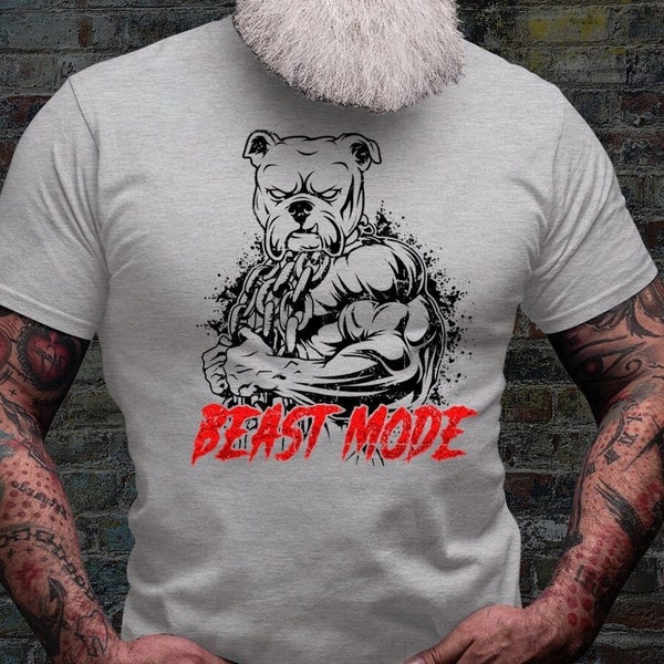 Beast Mode Shirt | Body Builder T-shirt | Fitness Tee Gift Idea | No Pain No Gain Cotton Jersey | No Days Off Shirt | Physique Short Sleeve