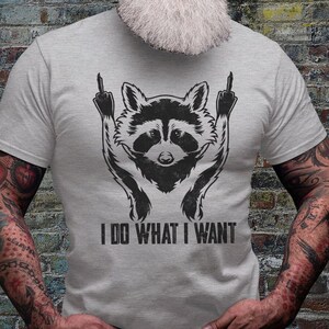 Chemises drôles de raton laveur | T-shirt avec chat des rues | Chemises drôles | T-shirt animal mignon | T-shirt panda poubelle | T-shirts sylvestres trash | Idée cadeau pour amoureux des chats
