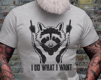 Funny Raccoon Shirts | Street Cat Tshirt | Funny Shirts | Cute Animal T-shirt | Trash Panda Tee | Trashy Woodland Tees | Cat Lover Gift Idea