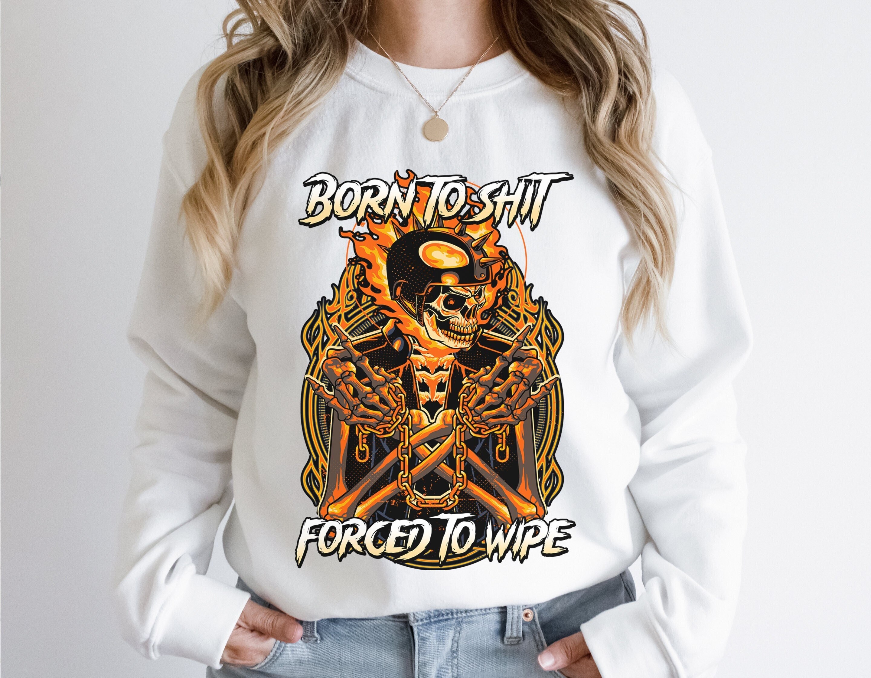 Vintage Skull Flame T Shirt image