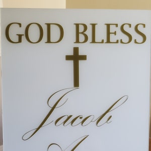 Acrylic Baptism Sign