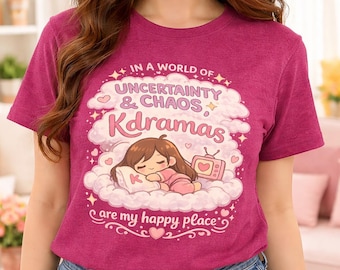 Kdrama "my happy place" tee shirt makes a great gift for Korean Drama Fans!