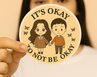 It's Okay to Not Be Okay Sticker: Kdrama Gift for Korean Drama Fans