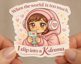 Slip into a Kdrama Sticker! Gift Idea for Korean Drama Lovers