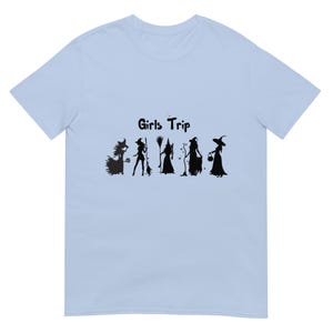 Halloween Witches Girls Trip T-Shirt: Short-Sleeve Unisex Graphic Tee