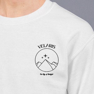 ACOTAR Velaris embroidered Unisex Sweatshirt | a court of thorns and roses | Velaris hoodie | SJM ACOTAR sweater *Officially Licensed*
