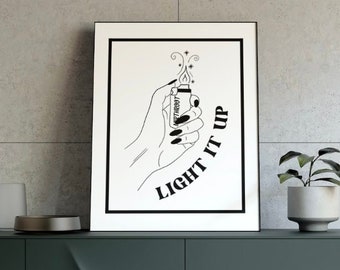 Crescent City "Light It Up" Art Print – Sarah J Maas SJM Merch (Digital Download)