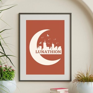 Crescent City Lunathion Art print - Bryce Red | Officially Licensed Sarah J Maas Merch