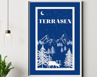 TERRASEN - Aelin Galathynius Throne of Glass Art Print - Digital Art Print - TOG - Sarah j Maas - Instant download - TOG art