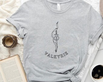 Valkyrie ACOTAR stampato Unisex Tee / A court of Silver Flames / Sarah j maas ACOSF / Valkyrie T-shirt / SJM Tee