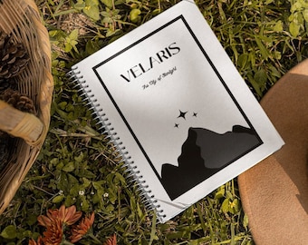 Cuaderno espiral ACOTAR Velaris - Línea gobernada / Diario de una corte de espinas y rosas / sarah j maas