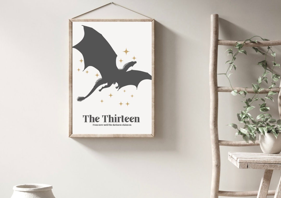 The Thirteen Quote Throne of Glass Art Print Manon Blackbeak & Abraxos