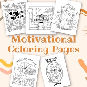 Motivational Coloring Pages | Printable Coloring Page | Coloring Pages for Adults and Kids | Mental Health Coloring Pages