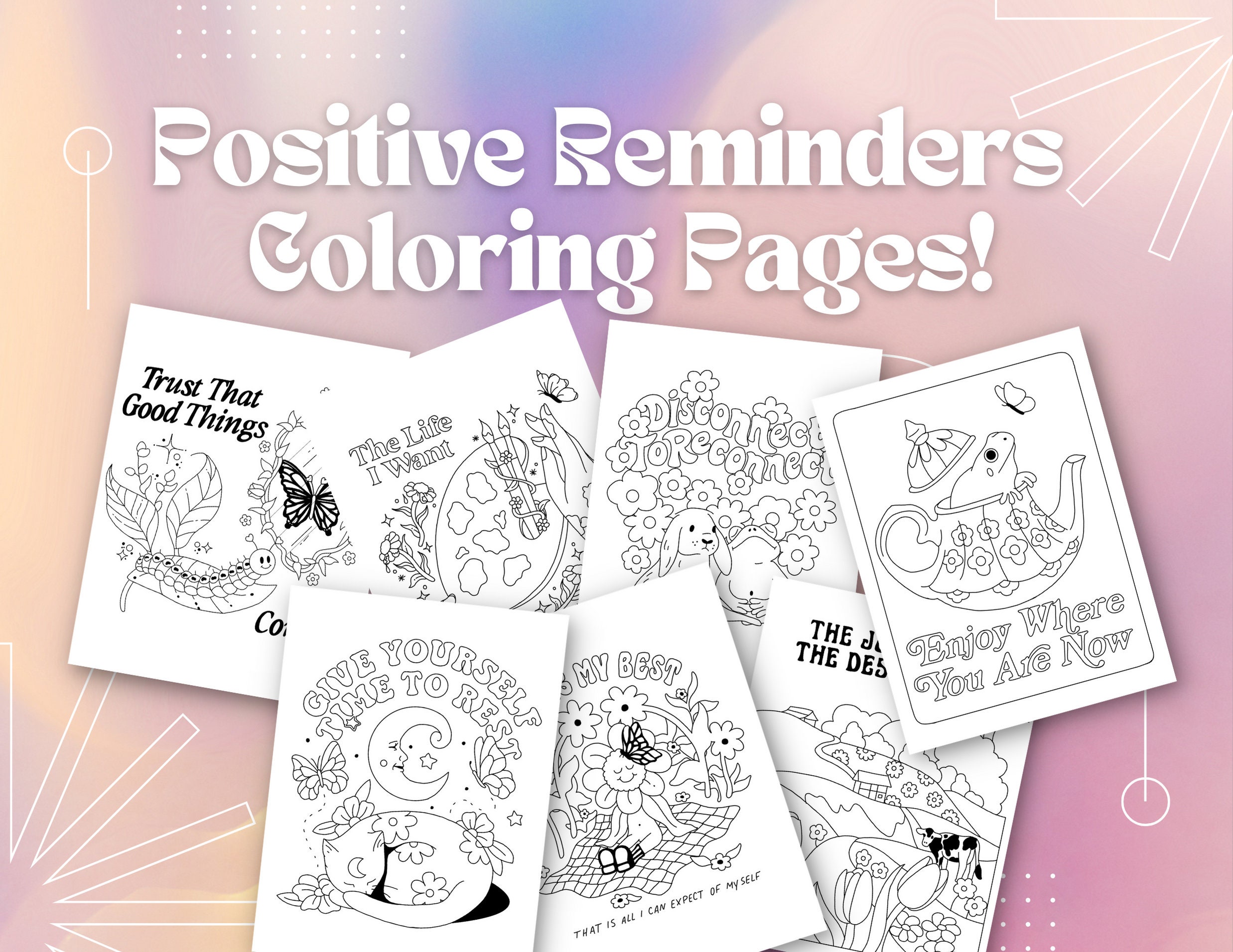 Some completed pages from my Bobbie Goods coloring book 🥰 : r