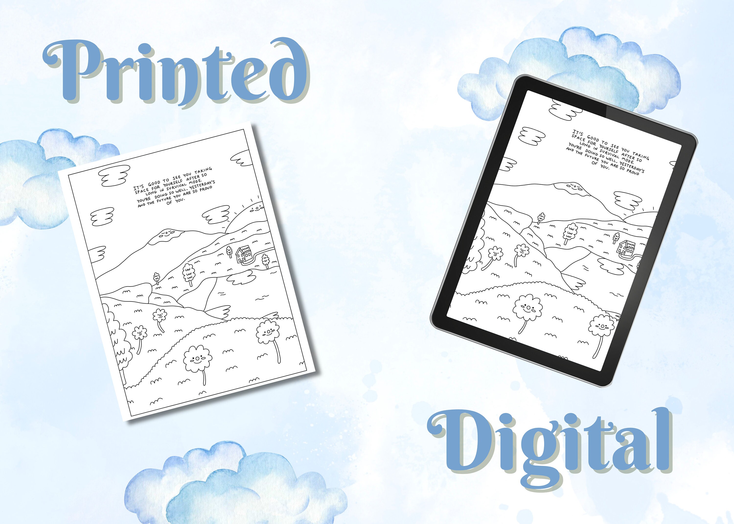 Rest and Relaxing Mental Health Coloring Pages | Printable Coloring ...