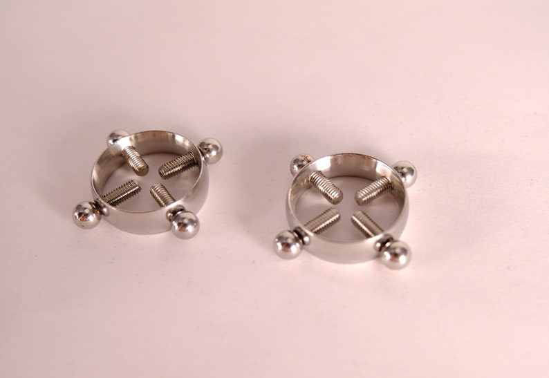 Screw Clamps Adjustable Non Piercing Nipple Rings Nipple Etsy