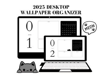 Desktop-Hintergrund-Organizer mit Kalender