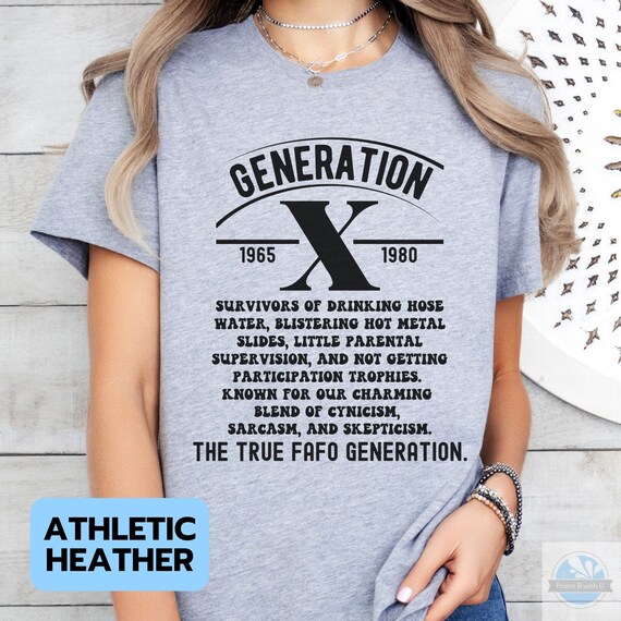 Gen X Shirt, Fafo Generation X Funny Sarcastic Adult 80s Retro T