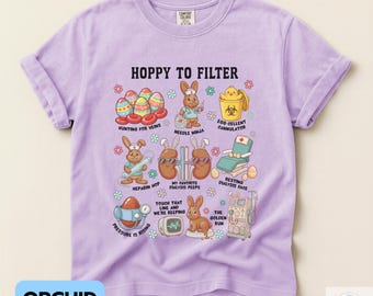 Funny Dialysis Nurse Easter Shirt, Retro Nephrology Comfort Colors® Bunny Tee, Sarcastic Dialysis Tech CCHT Gift, Nurse Appreciation Gift