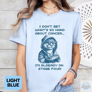 Funny Cancer Warrior Shirt, Vintage Otter Cancer Tee, Cancer Fighter Survivor Warrior Shirt, Cancer Warrior Grandma Gift, Cancer Gamer Gift