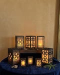 Mini Hanji Lantern | Korean Traditional Paper Craft Desk Decor (LED Candle Light)