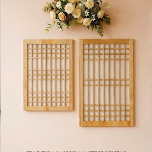 Korean Style Wooden Window Decoration - Handmade First Birthday Party Decor & Elegant Wall Art