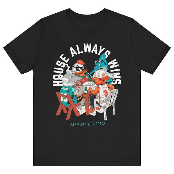 Miami Mascots Dominos T-Shirt | Retro 305 Gift