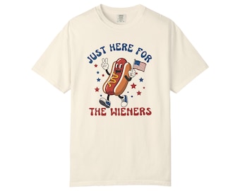 Funny Hot Dog 4th of July Shirt – Patriotic USA Graphic Tee