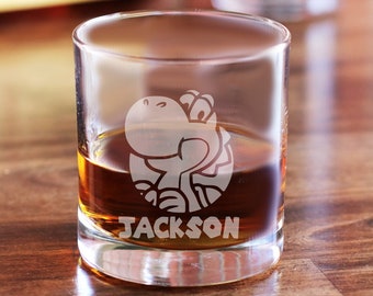 Yoshi Whiskey Glass - Super Mario Gift
