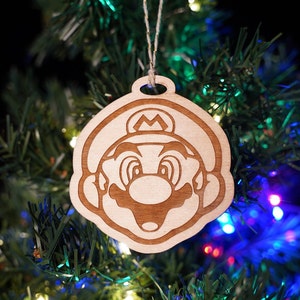 Super Mario Ornament - Mario Christmas Ornament - Gamer Gift - Super Mario Gift - Mario Bros Ornament - Mario Stocking Stuffer