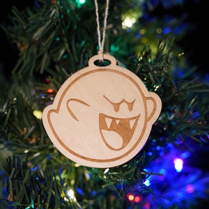 Mario Boo Ornament - Mario Christmas Ornament - Gamer Gift - Super Mario Gift - Super Mario Ornament - Mario Ghost