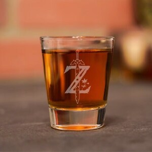 Breath of the Wild Shot Glass, Zelda BOTW Glass, Legend of Zelda Glass, Zelda Gift, Zelda Glass, Geeky Gift, Gaming Merch