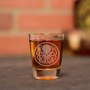 Cthulhu Shot Glass, Cthulhu Glass, The Old Ones, Lovecraft Shot Glass, Cthulhu Gift