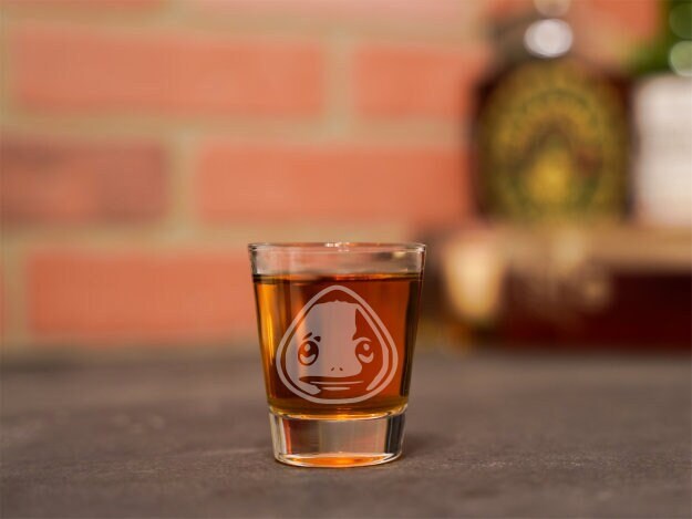 Goron Mask Shot Glass, Zelda Shot Glass, Zelda Glass, Legend of Zelda Majora's Mask Gift, Zelda Gift, Zelda Goron