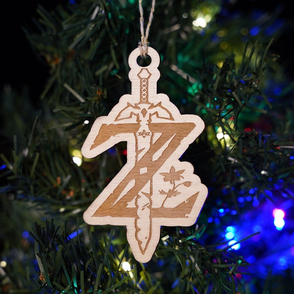 Breath of the Wild Ornament - Zelda Christmas Ornament - Gamer Gift - Zelda Gift -  Zelda BOTW Ornament