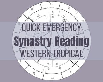 Synastrie-compatibiliteitsanalyse Snelle noodanalyse Westerse tropische astrologie
