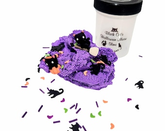 Black Cat's Halloween Meow Slime