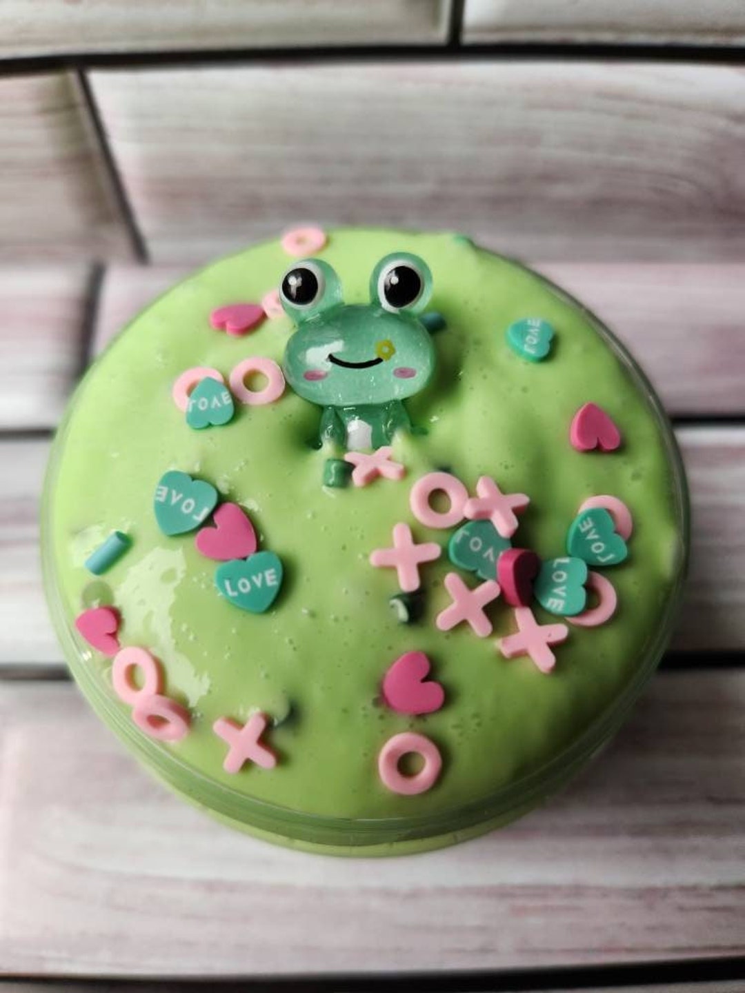 Kissed a Few Frogs Slime Cute Frog Slime Bingsu Crunchy Etsy